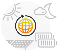 24/7 grüne Energieversorgung überall auf der Welt